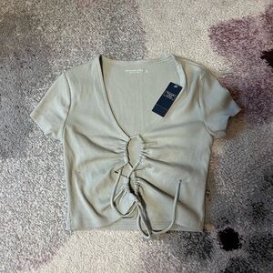 NWT abercrombie mint green top size S
